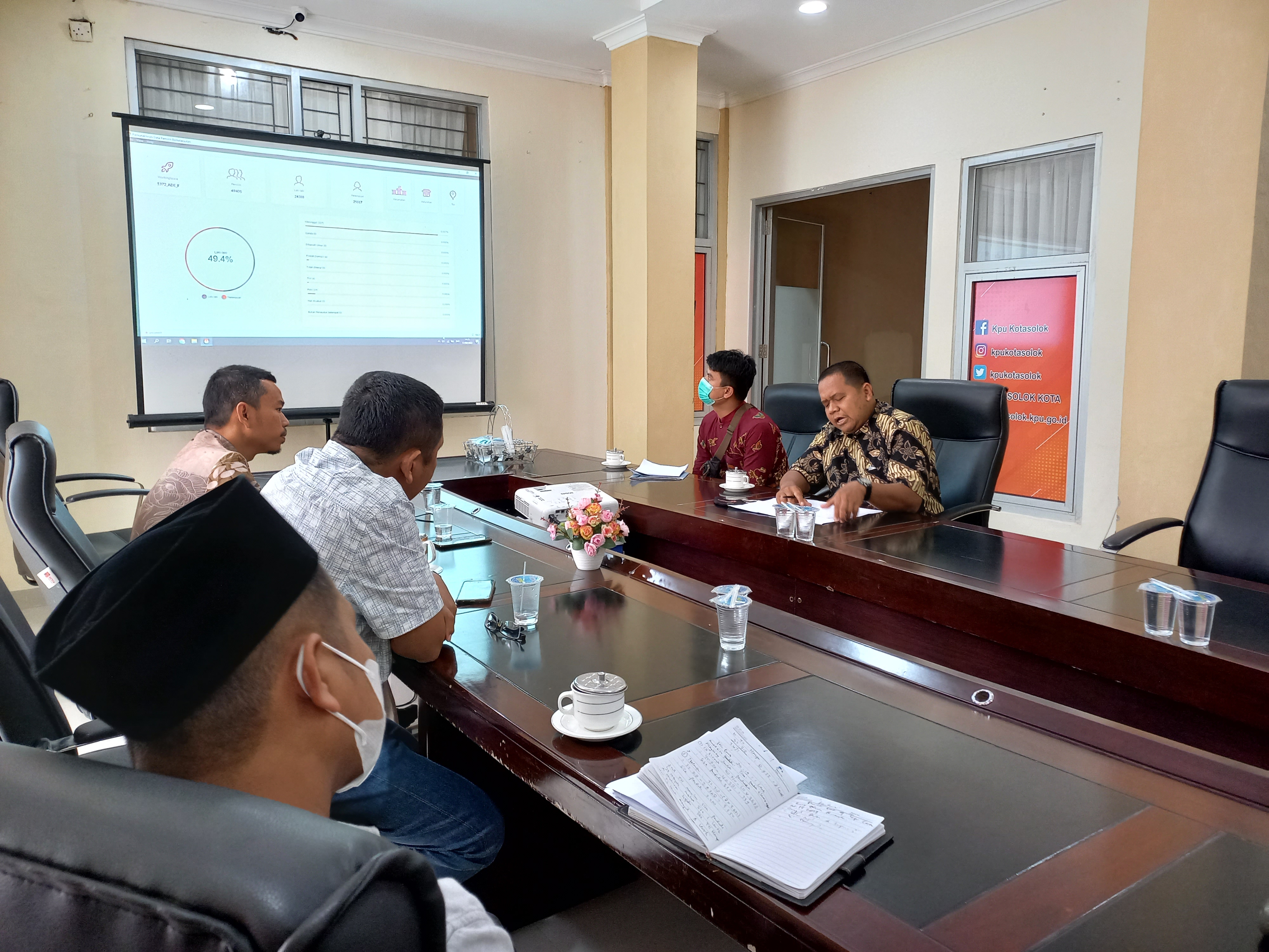 Pastikan DPB Kota Solok Akurat, Bawaslu Lakukan Uji Petik di SIDALIH KPU