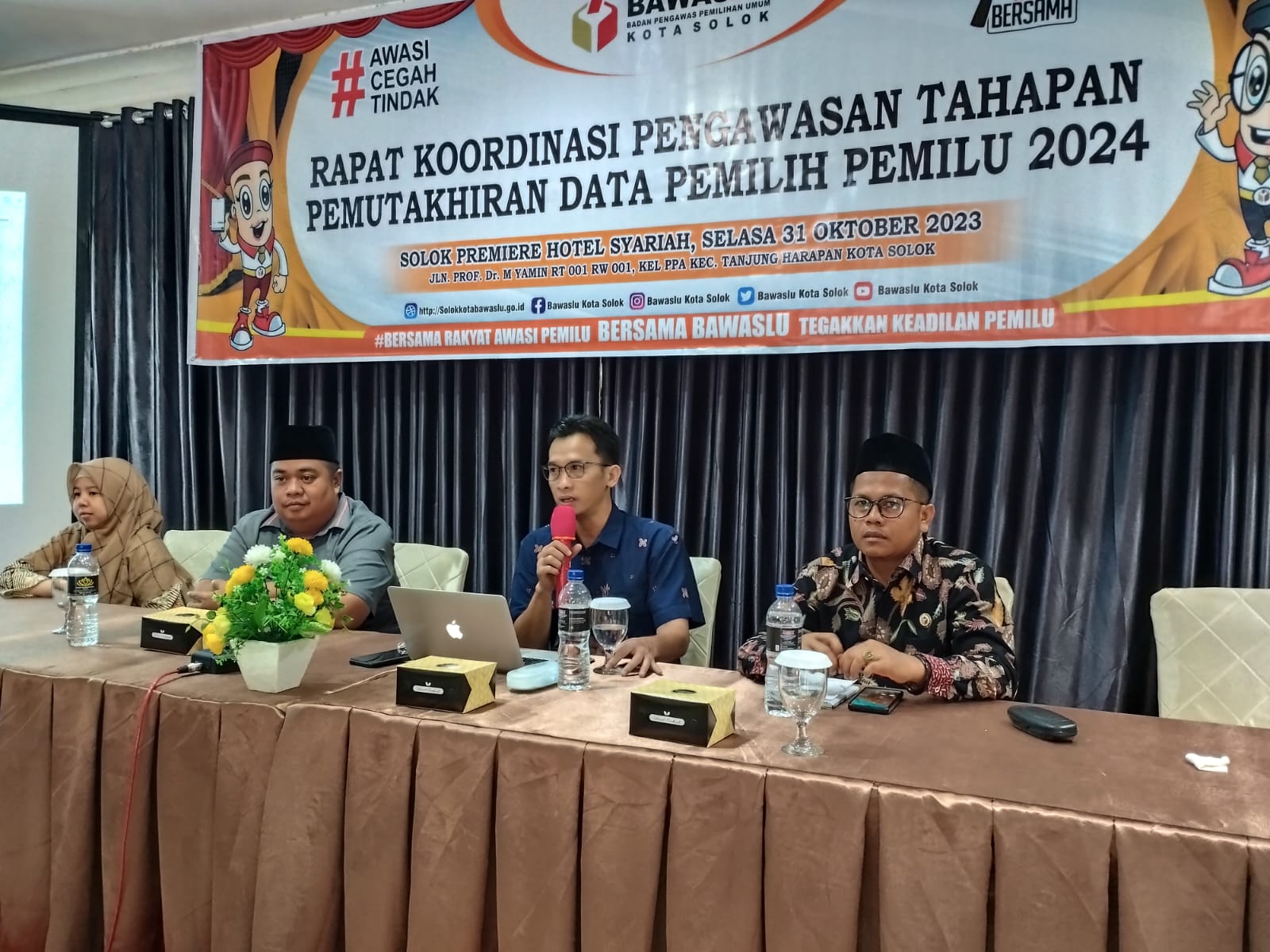 Bawaslu Kota Solok Gelar Rakor Pengawasan Pemutakhiran Data Pemilih untuk Pemilu 2024