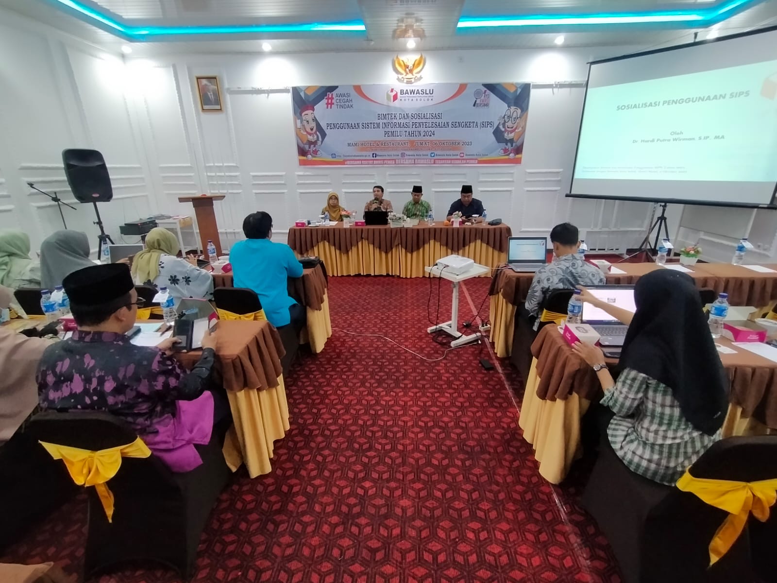 Mudahkan Penyelesaian Sengketa Proses Pemilu, Bawaslu Gelar Sosialisasi & Bimtek Sistem Informasi Penyelesaian Sengketa