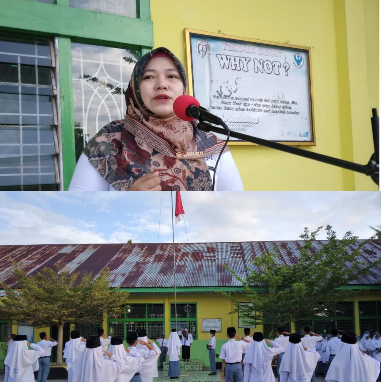Menjadi Pembina Upacara Bendera di MAN Kota Solok, Triati Ajak Siswa Aktif Mengawasi Pemilu 2024