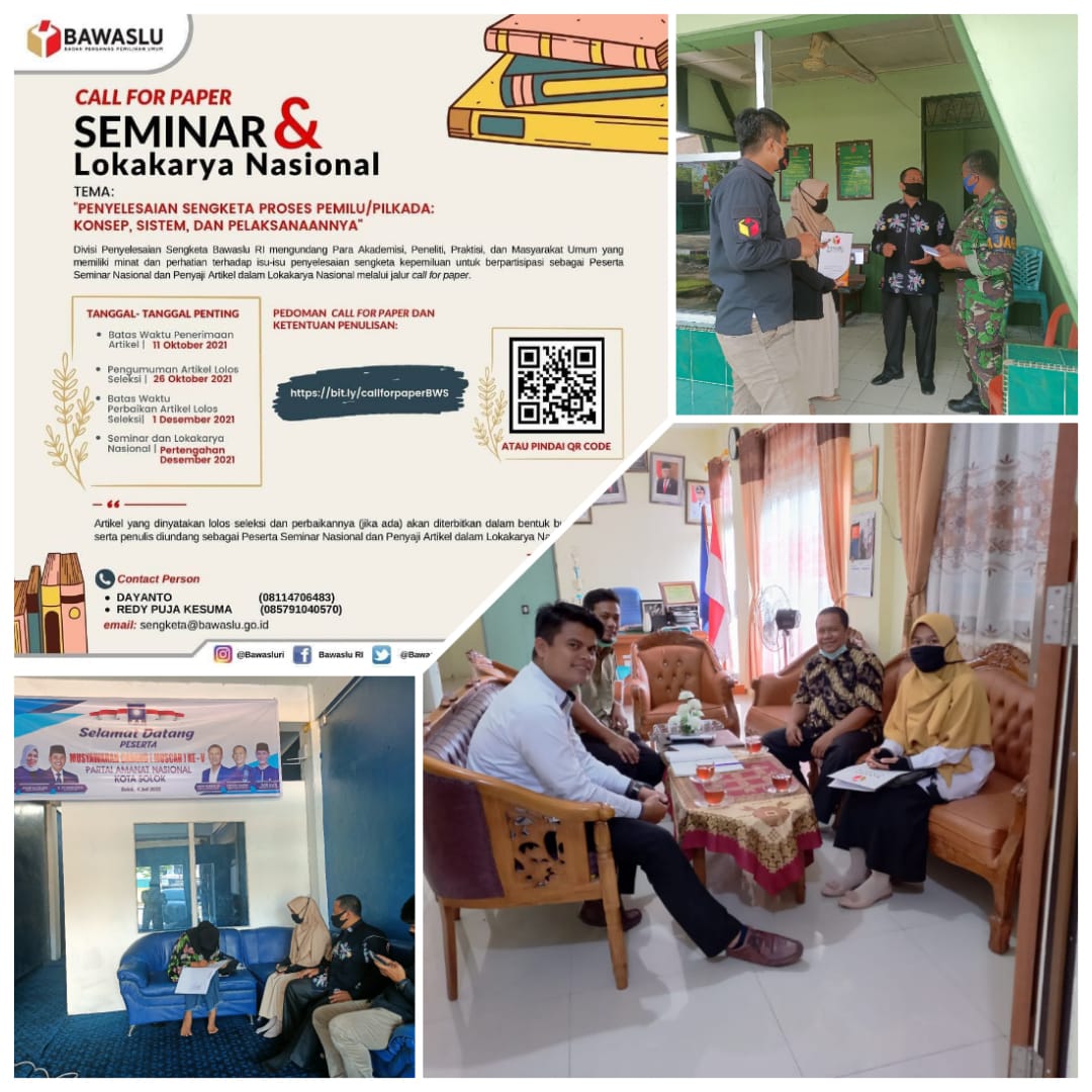 Sukseskan Call For Paper Seminar dan Lokakarya Nasional, Bawaslu Kota Solok Lakukan Sosialisasi