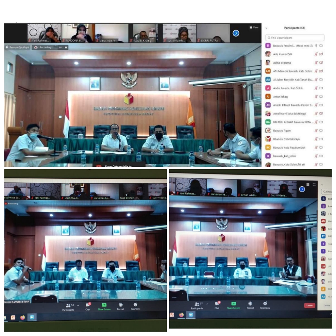 Ikuti Rakertas Penyusunan Buletin Bawaslu Sumbar, Bawaslu Kota Solok Komitmen untuk aktif menulis artikel Pengawasan