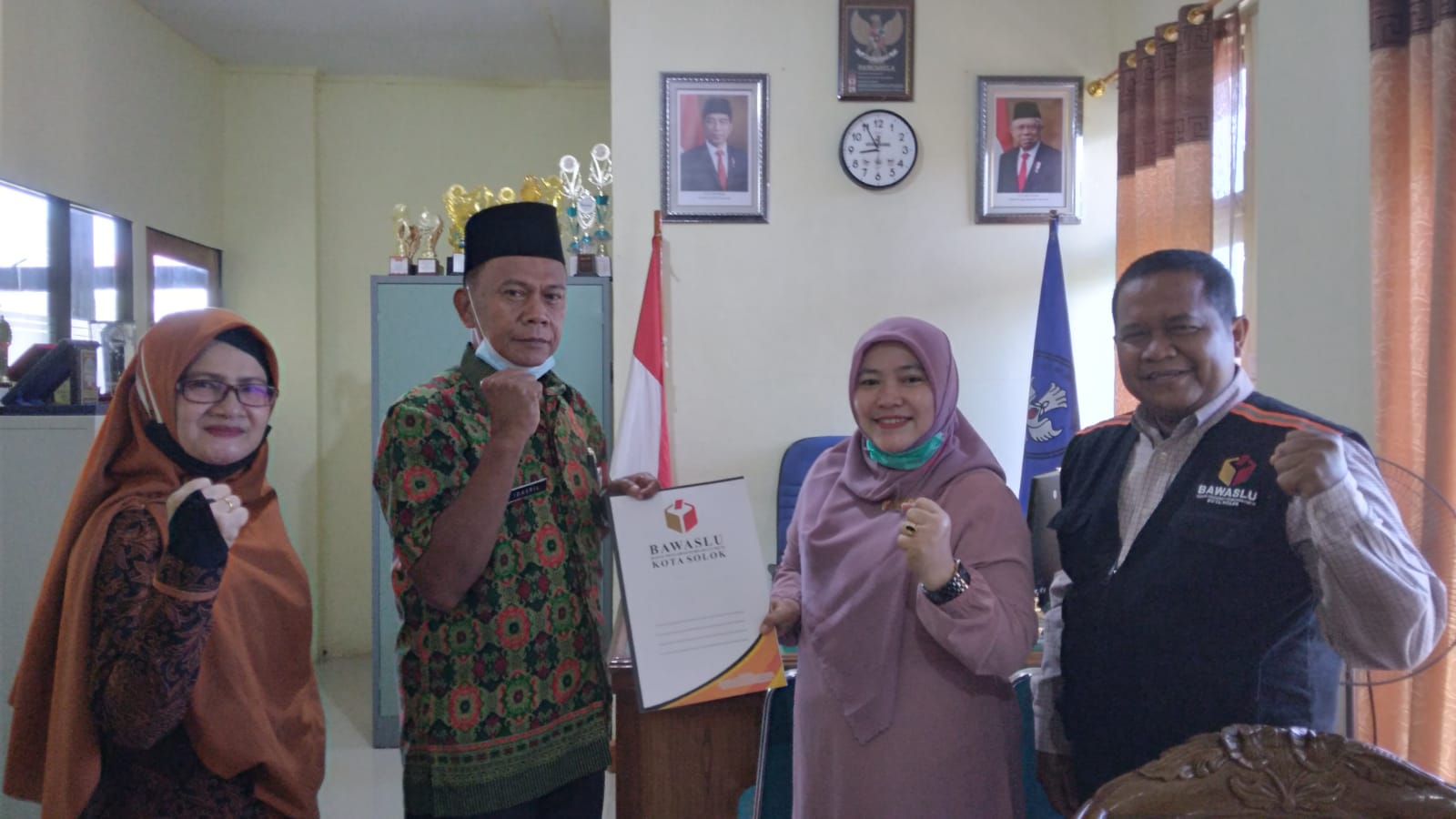 Dorong Netralitas ASN dan Partisipasi Pemilih Pemula, Bawaslu Kota Jalin Kerjasama Bersama SMK N 3 Solok