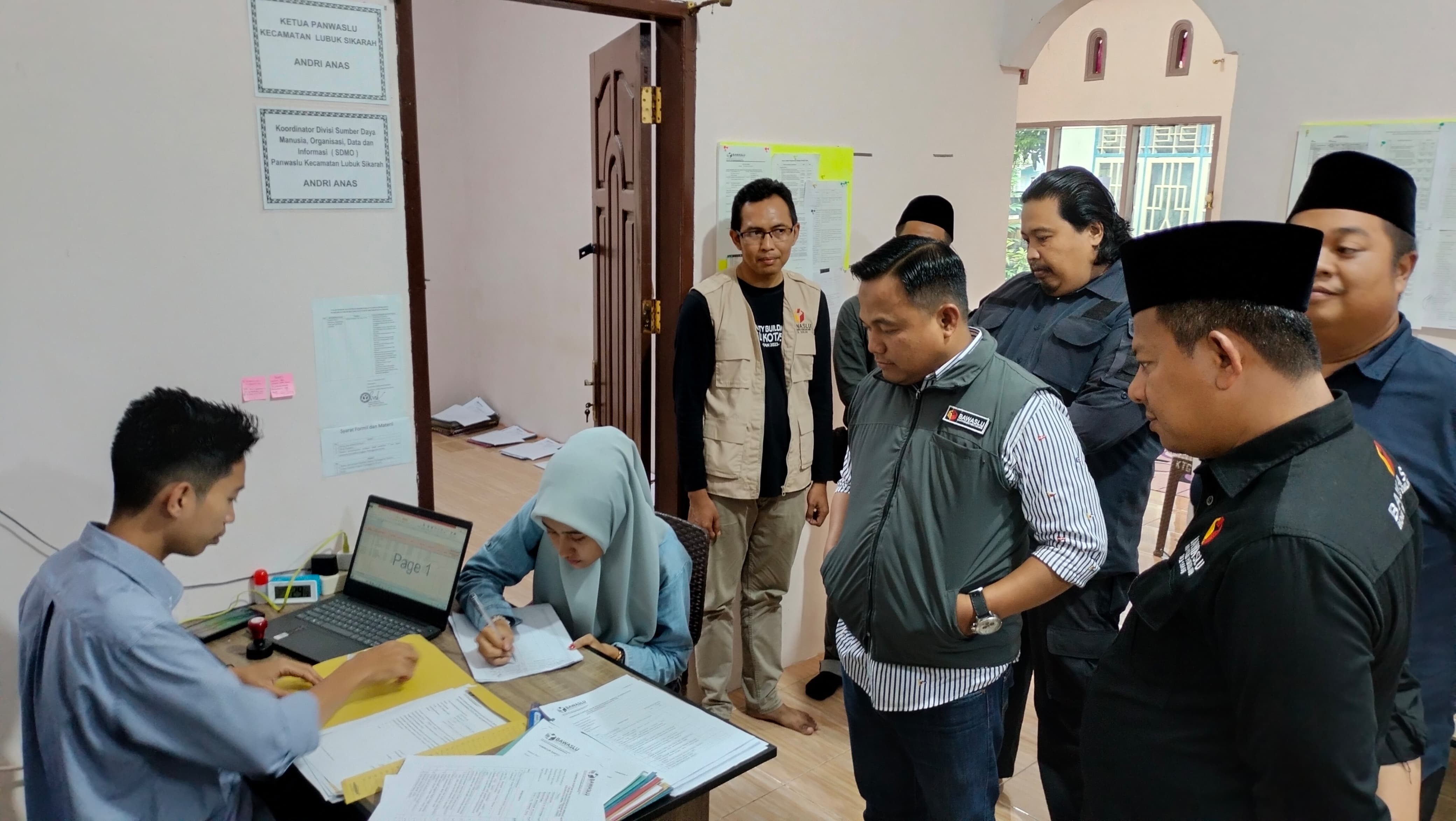 Kegiatan Monitoring dan Evaluasi PTPS oleh Bawaslu Provinsi Sumbar dan Bawaslu Kota Solok