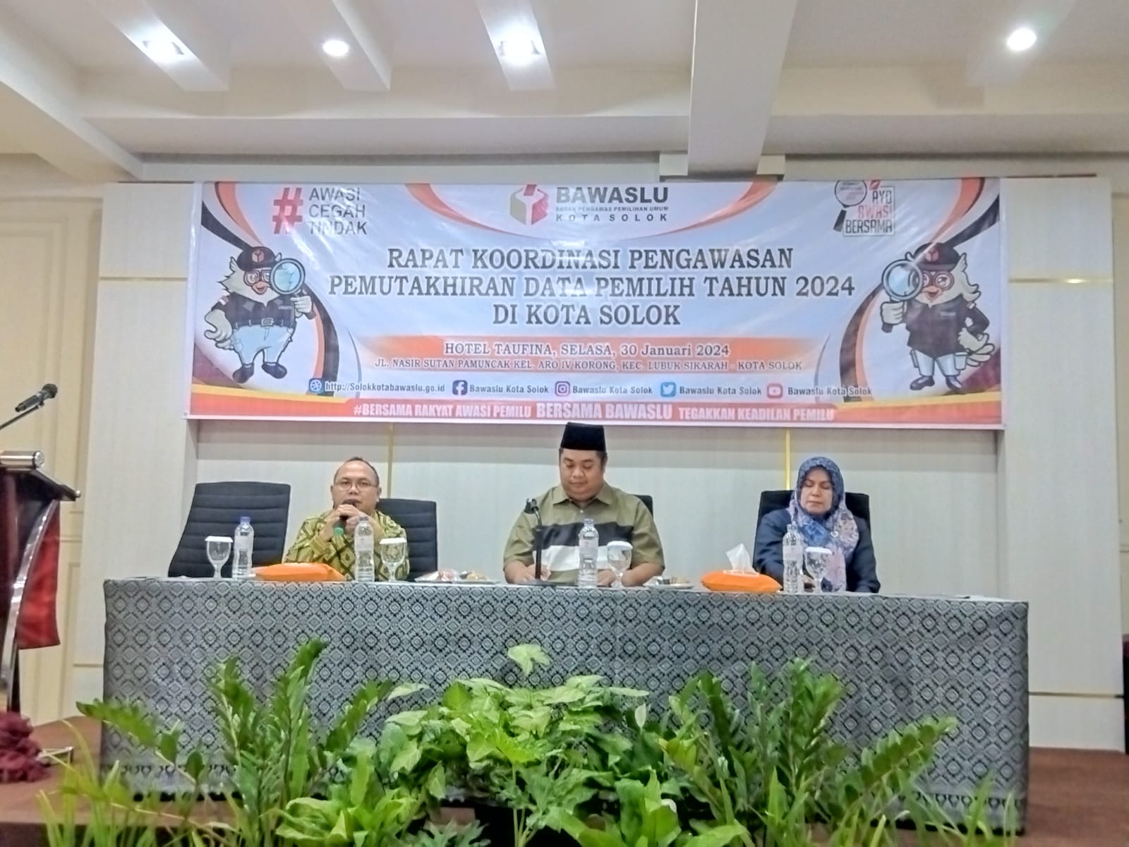 Kegiatan Pembukaan Rakor Pengawasan Pemutakhiran Data