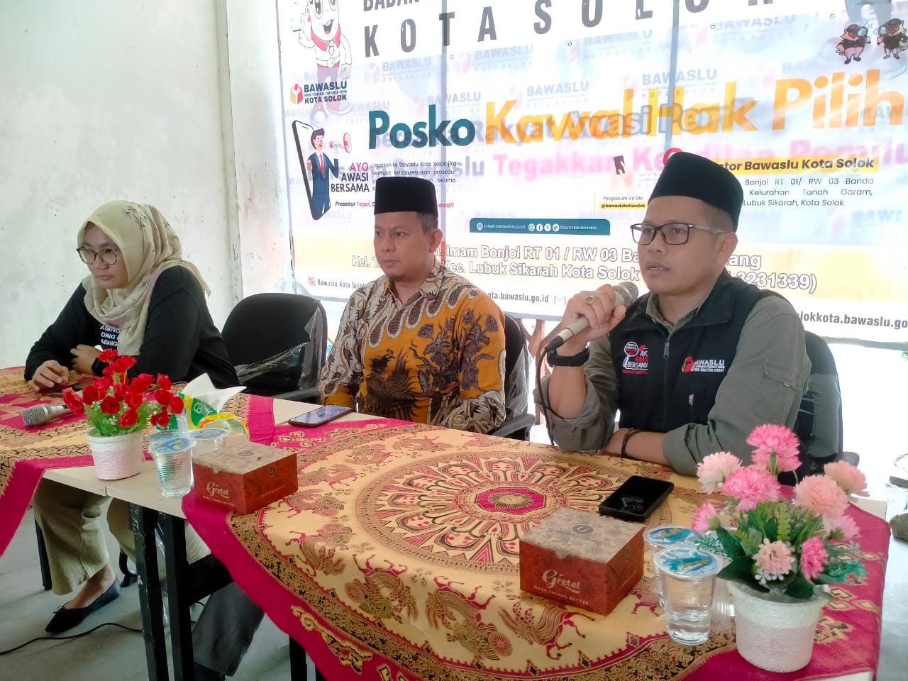 Bawaslu Kota Solok Launching Posko Kawal Hak Pilih