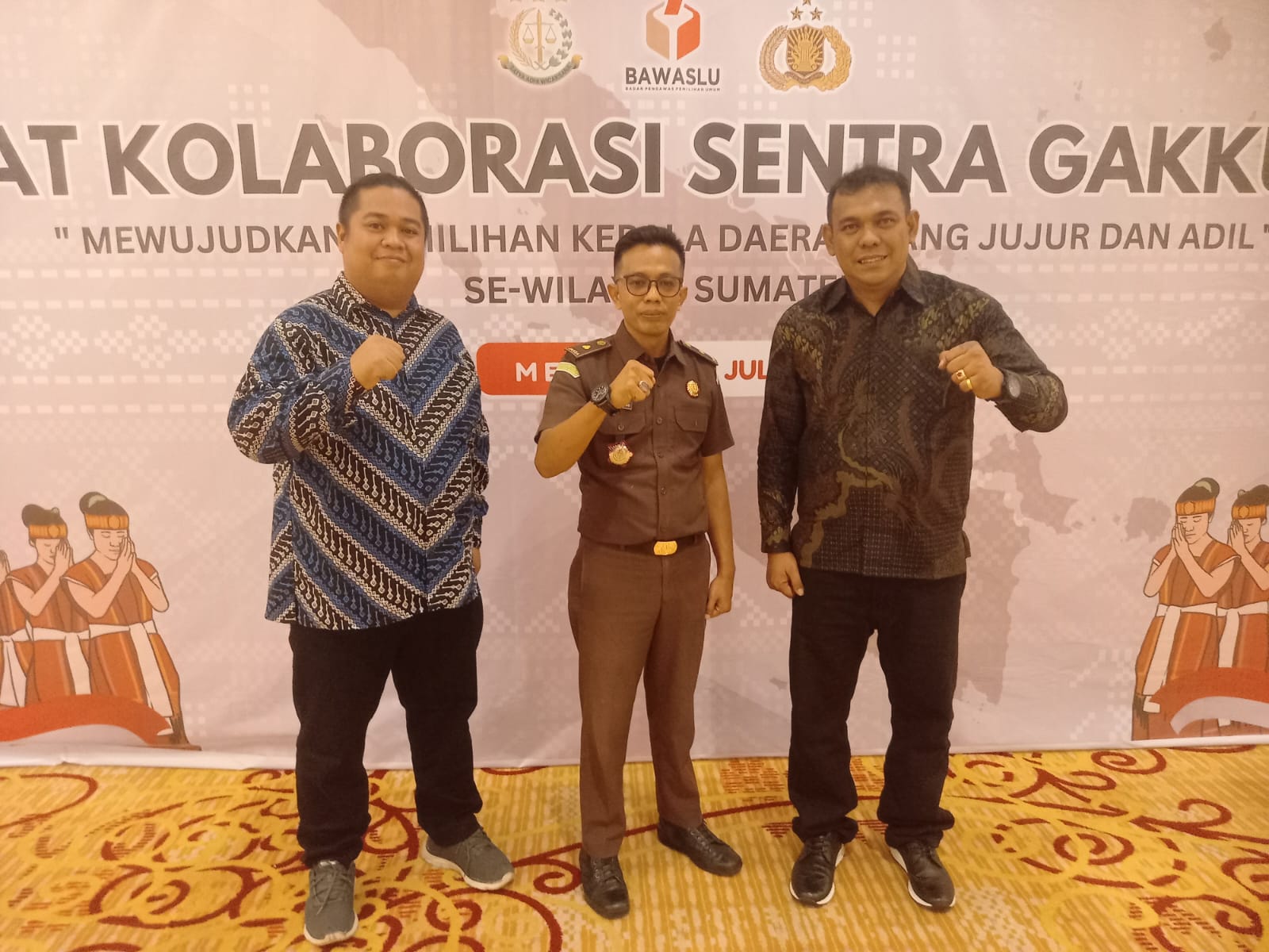Sentra Gakkumdu Kota Solok Hadiri Forum Sentra Gakkumdu se-Sumatera di Hotel Adimulya Sumatera Utara, Selasa (9/7/2024).