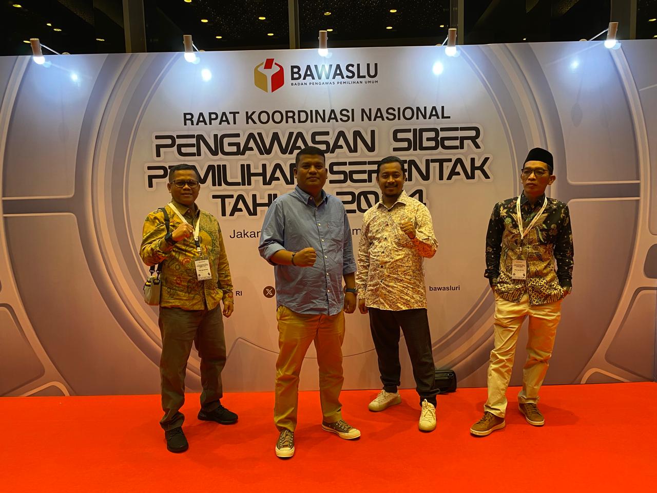 Anggota Bawaslu Kota Solok, Ilham Eka Putra, menghadiri Rapat Koordinasi Nasional (Rakornas) Pengawasan Siber pada Tahapan Kampanye Pemilihan Serentak 2024, yang berlangsung di Jakarta, Rabu (11/9).