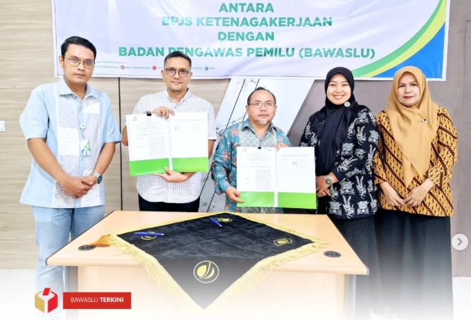 Bawaslu Kota Solok Lakukan Kerjasama Dengan BPJS Ketenagakerjaan