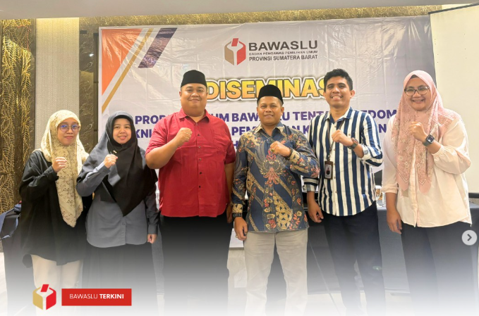Bawaslu Kota Solok menghadiri kegiatan Diseminasi Produk Hukum Bawaslu terkait Pedoman Teknis Tata Cara Pemberian Keterangan dalam Perselisihan Hasil Pemilihan di Mahkamah Konstitusi, Bukittinggi (17/12).
