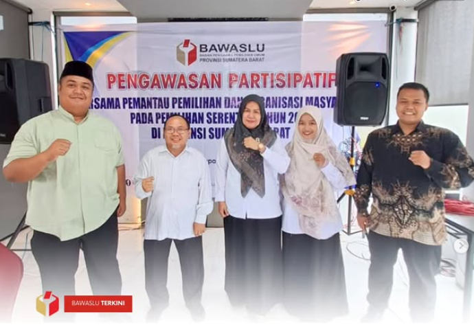 Bawaslu Kota Solok Gelar Pengawasan Partisipatif Bersama Pemantau Pemilihan dan Ormas di Daima Moosa, pada Rabu (5/2/2025).