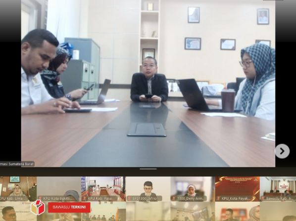 Bawaslu Kota Solok mengikuti kegiatan Bimbingan Teknis (Bimtek) Monitoring dan Evaluasi (Monev) Keterbukaan Informasi Publik Tahun 2025 yang diselenggarakan oleh Komisi Informasi Provinsi Sumatera Barat pada Senin, 14 Juli 2025.