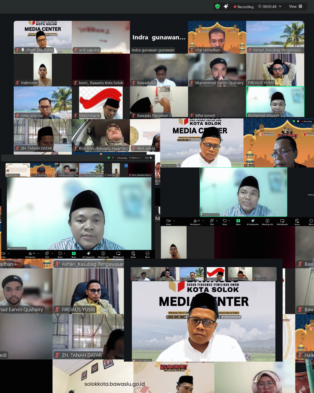 Bawaslu Kota Solok mengikuti Rapat Persiapan Pengawasan Pemutakhiran Data Pemilih Berkelanjutan (PDPB) Triwulan I Tahun 2026