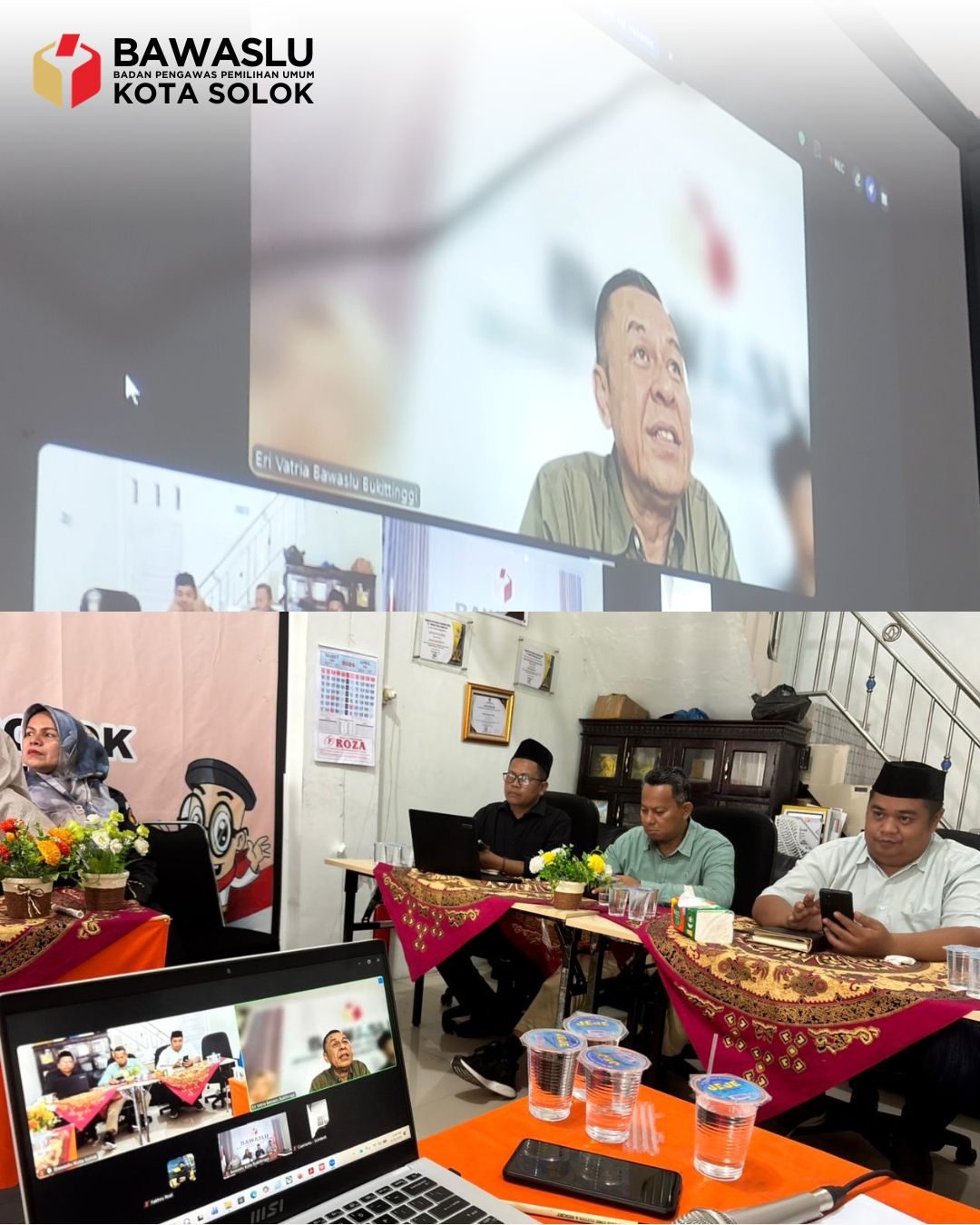 Bawaslu Kota Solok menggelar Rapat Fasilitasi Pengelolaan Layanan Hukum bagi jajaran pengawas, Selasa (28/4/2026)