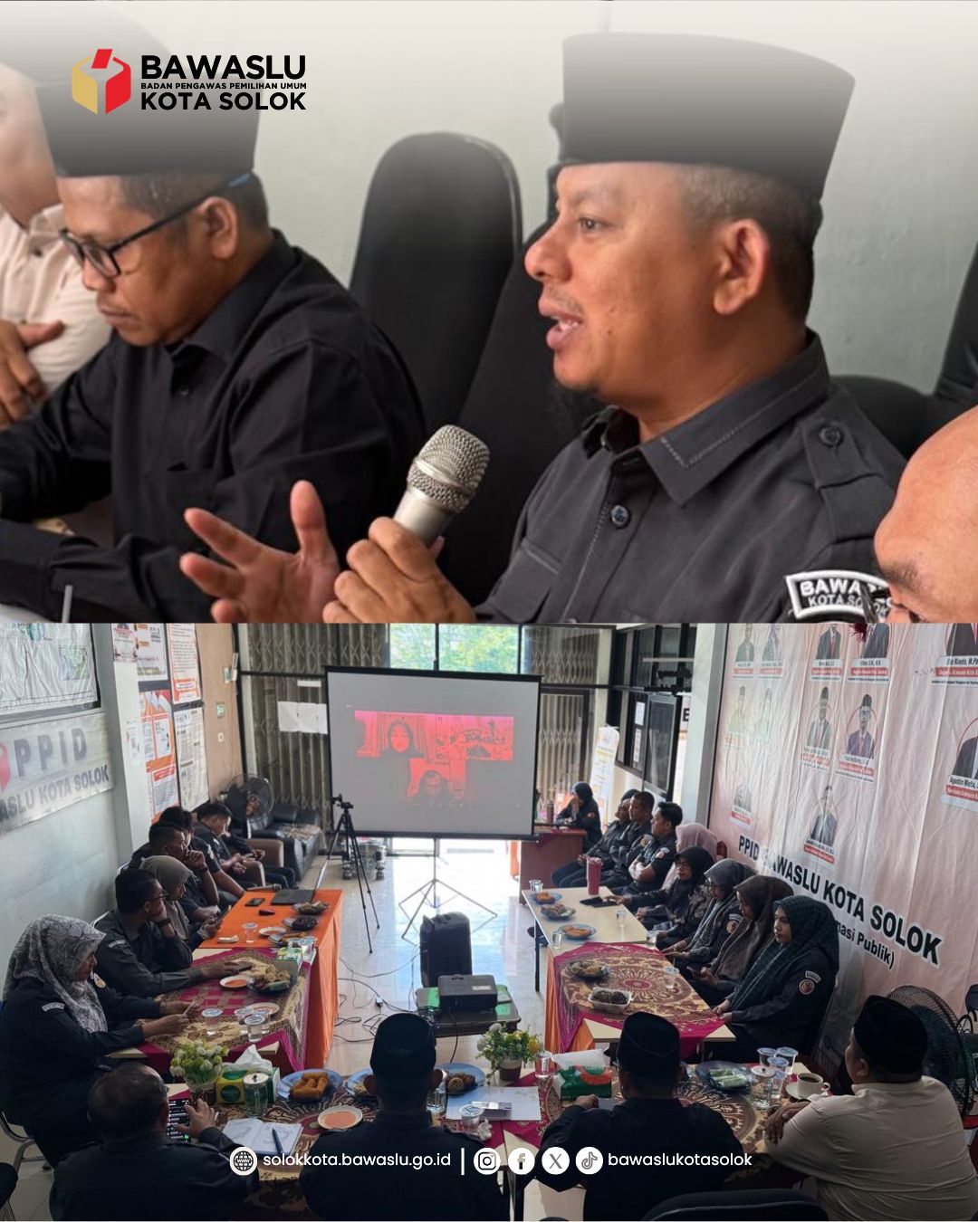 Ketua Bawaslu Kota Solok saat menegaskan Komitmen Lembaga dalam jaga Tertib Administrasi Pengelolaan Aset BMN (25/5/26)