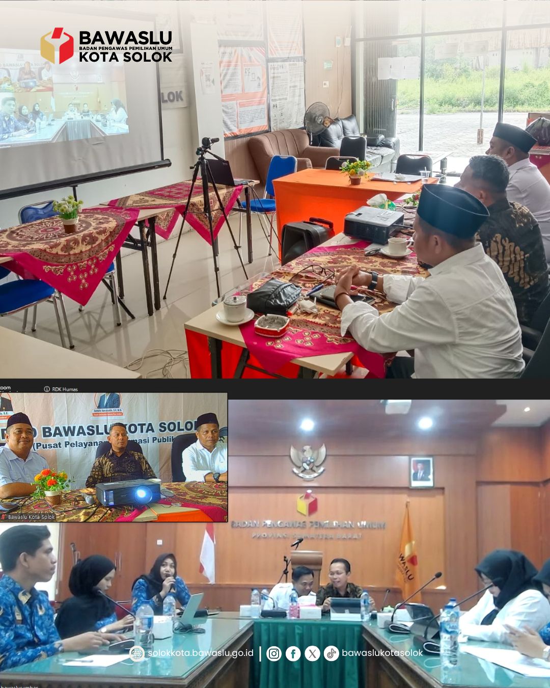 Bawaslu Sumbar laksankan Rapat Penguatan Kemitraan Strategis dengan Media Massa, Rabu (20/05).