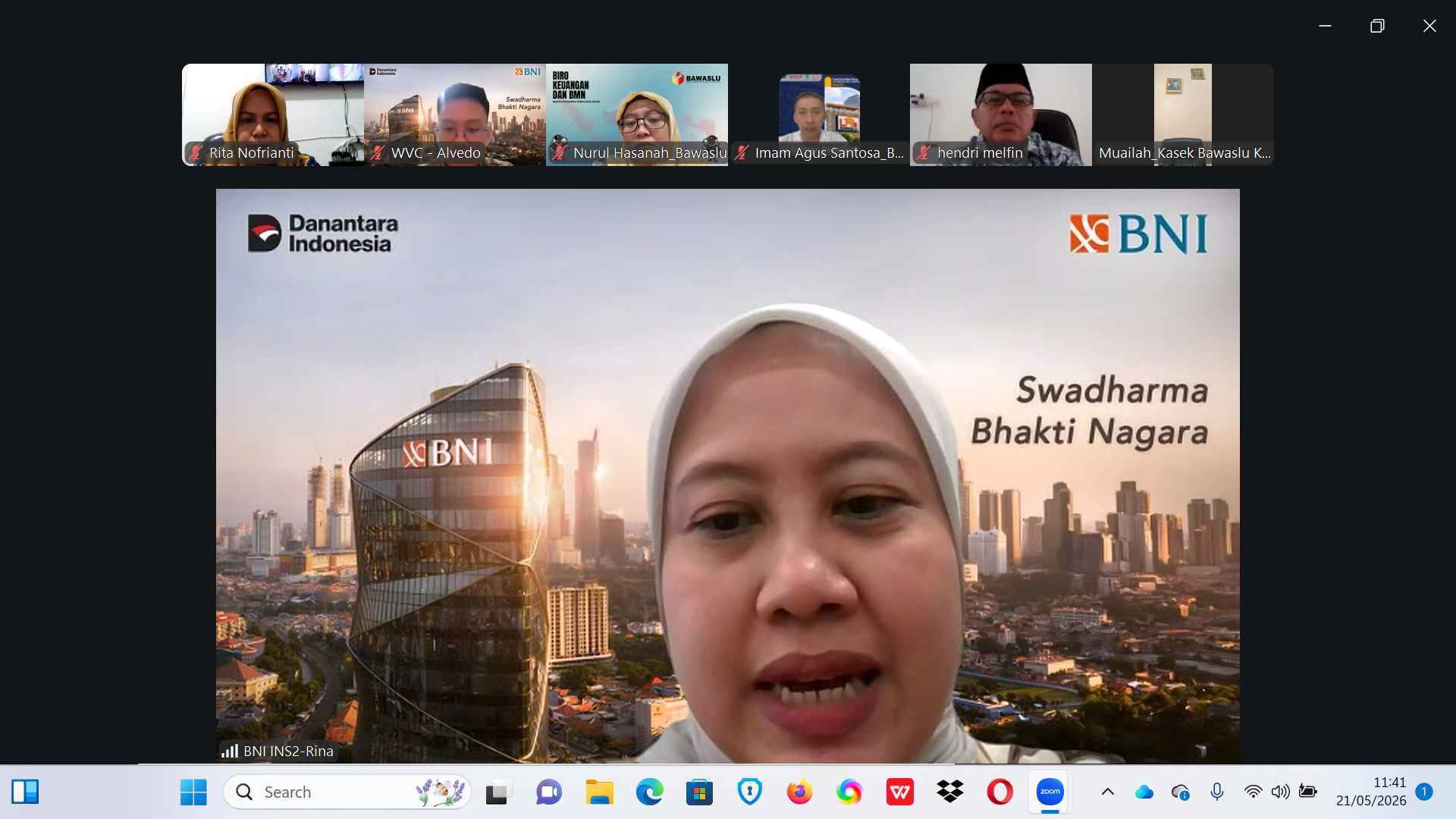Bendahara Pengeluaran Pembantu mengikuti Sosialisasi BNI Direct Kamis (21/05)