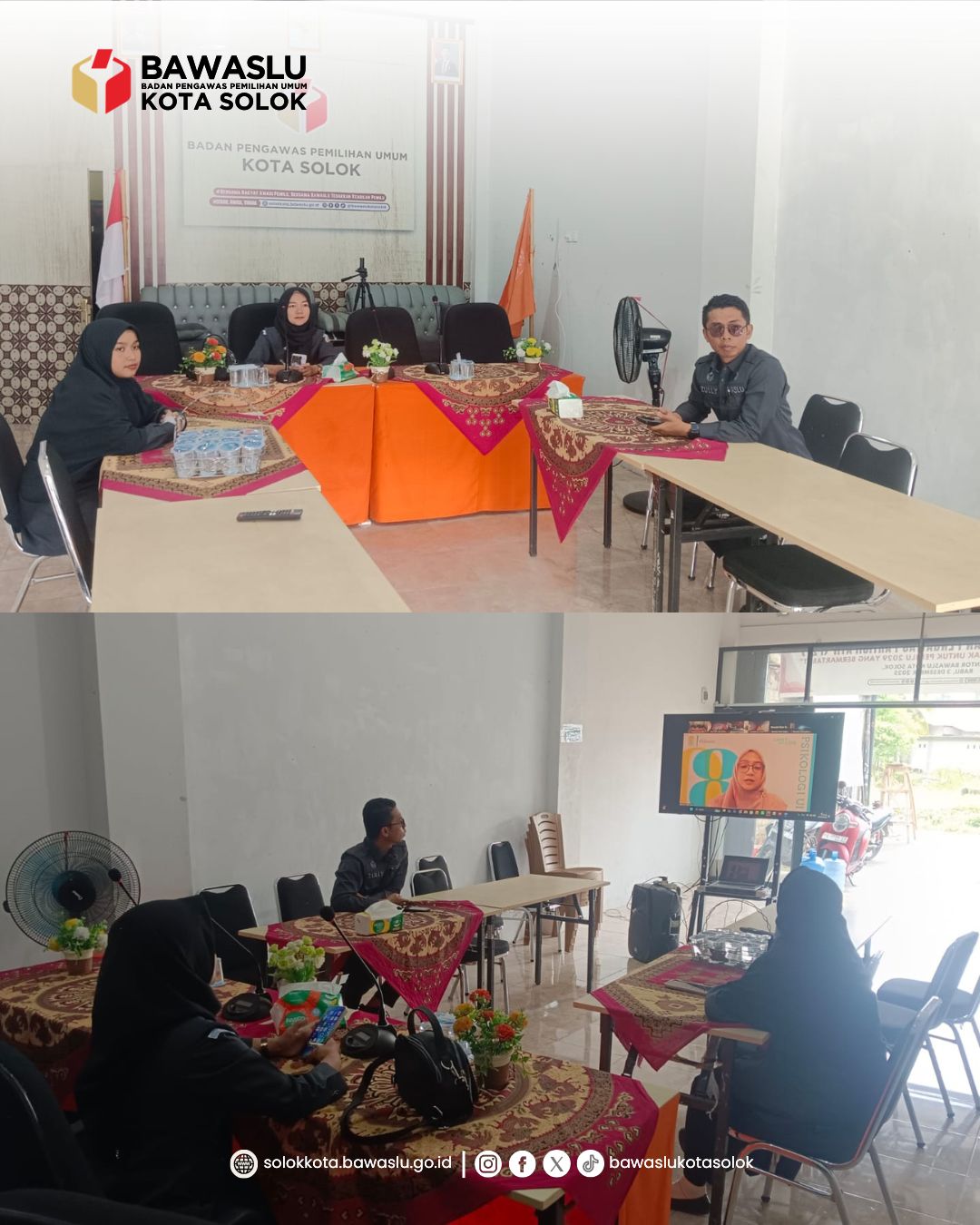 Koordinator Sekretariat Bawaslu Kota Solok, Nurmishbah, S.Pd., M.Si., mengikuti Rapat Nasional Pembinaan dan Evaluasi Bawaslu Provinsi serta Bawaslu Kabupaten/Kota se-Indonesia yang diselenggarakan secara daring pada Senin (27/7/2026)