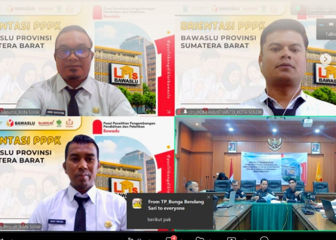 Tiga orang Pegawai Pemerintah dengan Perjanjian Kerja (PPPK) Formasi 2024 di lingkungan Badan Pengawas Pemilihan Umum (Bawaslu) Kota Solok resmi memulai pelaksanaan Orientasi PPPK secara daring (online) pada Senin (29/6/2026). 