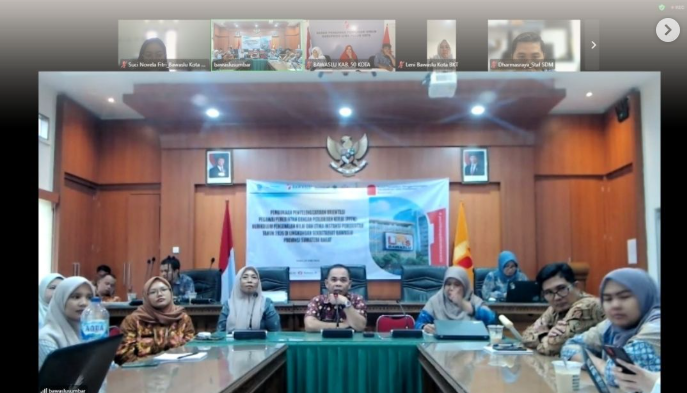 Bawaslu Kota Solok mengikuti Rapat Koordinasi Pengelolaan Sasaran Kinerja Pegawai (SKP) dan Tunjangan Kinerja yang diselenggarakan oleh Sekretariat Bawaslu Provinsi Sumatera Barat secara daring melalui Zoom Meeting, Kamis (9/7/2026).