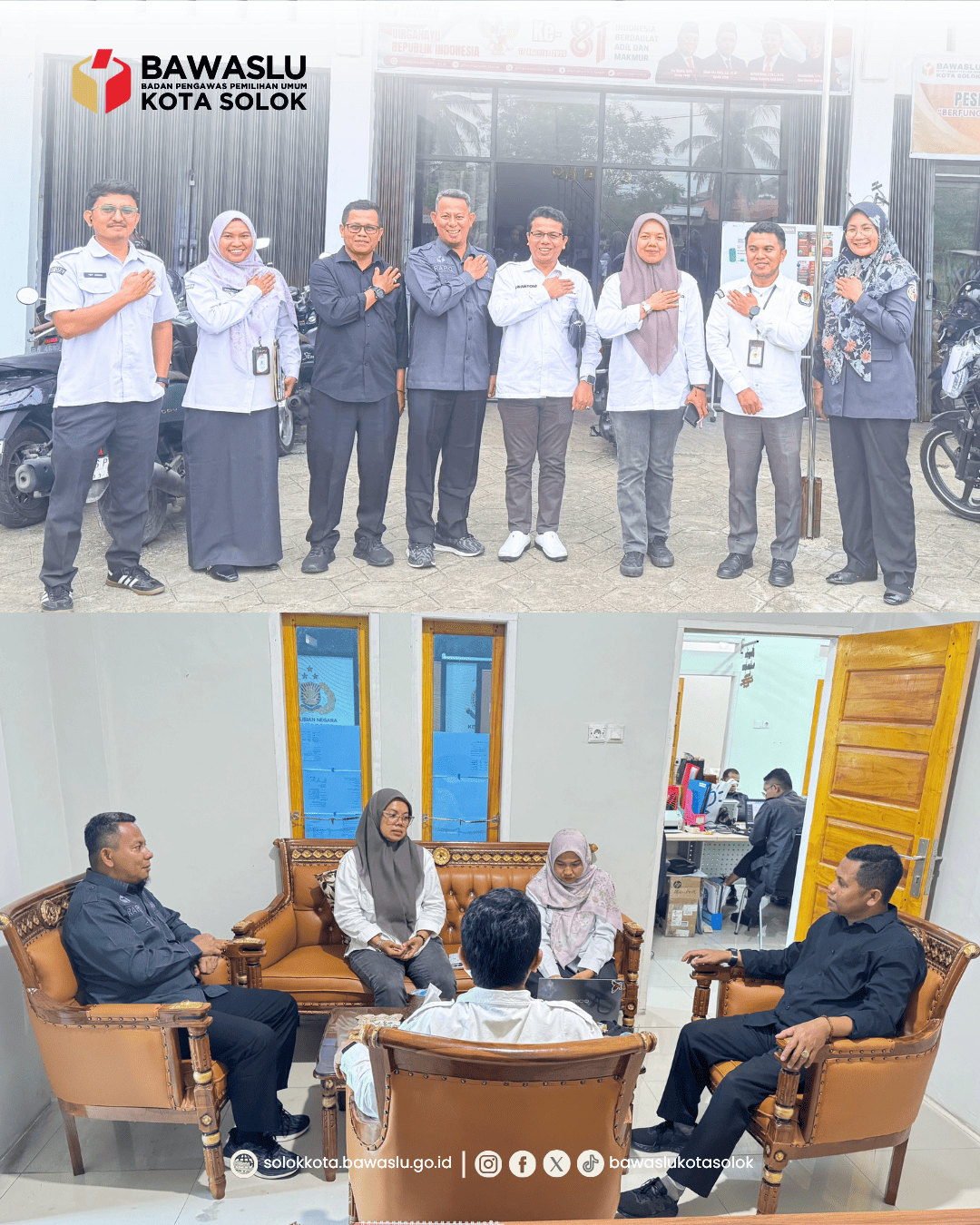 Bawaslu Kota Solok bersama KPU Kota Solok melaksanakan koordinasi dalam rangka persiapan Rapat Pleno Terbuka Pemutakhiran Data Pemilih Berkelanjutan (PDPB) Triwulan III Tahun 2026. (21/9/2026).
