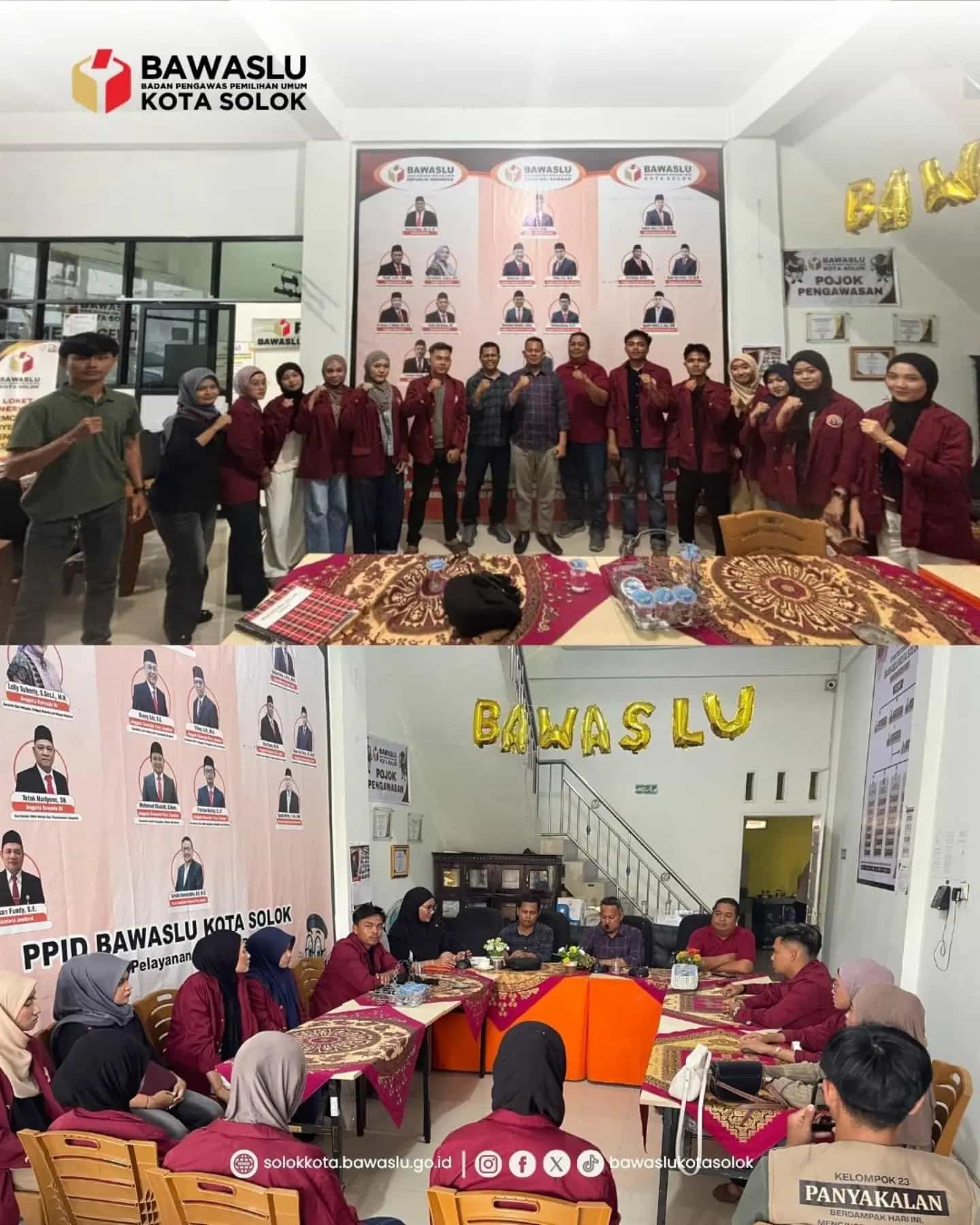 Bawaslu Kota Solok laksanakan Konsolidasi Demokrasi bersama mahasiswa Universitas Ekasakti (UNES) Padang, Jumat (4/9/2026)