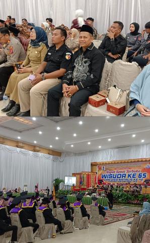 Ilham Eka Putra hadiri Rapat Senat Terbuka Wisuda ke-65 dan Dies Natalis ke-42 Sarjana dan Diploma III Universitas Mahaputra Muhammad Yamin