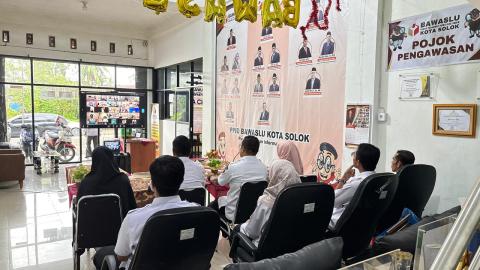 Bawaslu Kota Solok menghadiri kegiatan Pembukaan Penyelenggaraan Orientasi Pegawai Pemerintah dengan Perjanjian Kerja (PPPK) Kurikulum Pengenalan Nilai dan Etika Instansi Tahun 2026