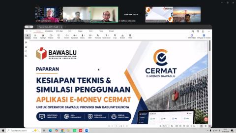 Bawaslu Kota Solok  Kegiatan Bimbingan Teknis (Bimtek) yang diselenggarakan oleh Bawaslu RI ini berlangsung secara daring melalui platform Zoom Meeting pada Selasa (29/9/2026)