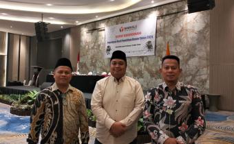 Ketua dan Anggota Bawaslu Kota Solok hadiri Rakor Penetapan Hasil Pemilu 2024