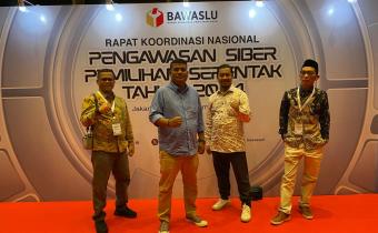 Anggota Bawaslu Kota Solok, Ilham Eka Putra, menghadiri Rapat Koordinasi Nasional (Rakornas) Pengawasan Siber pada Tahapan Kampanye Pemilihan Serentak 2024, yang berlangsung di Jakarta, Rabu (11/9).