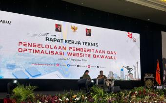 Bawaslu Kota Solok menghadiri Rapat Kerja Teknis Pengelolaan Pemberitaan Dan Optimalisasi Website Bawaslu di Merlynn Park Hotel Jakarta, Selasa s.d Kamis, (03/09/24 s.d 05/09/24)