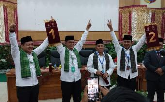 Bawaslu Kota Solok Awasi Rapat Pleno Penetapan Nomor Urut Paslon Pilkada Kota Solok 2024