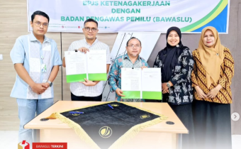 Bawaslu Kota Solok Lakukan Kerjasama Dengan BPJS Ketenagakerjaan