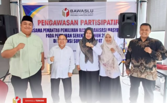 Bawaslu Kota Solok Gelar Pengawasan Partisipatif Bersama Pemantau Pemilihan dan Ormas di Daima Moosa, pada Rabu (5/2/2025).