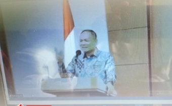 Kepala  Pusat Penelitian, Pengembangan, Pendidikan dan Pelatihan Bawaslu, Roy M Siagian, sedang memberikan arahan terkait Kick Off Latsar dan Sosialisasi MOOC (14/8/2025).