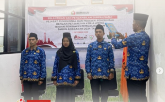 Pegawai Pemerintah dengan Perjanjian Kerja (PPPK) di lingkungan Sekretariat Bawaslu Kota Solok Tahun Anggaran 2024 Tahap II resmi dilantik pada Rabu (01/10/2025). 