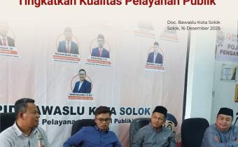 Bawaslu Kota Solok melaksanakan Rapat Dalam Kantor Penyusunan Survei Kepuasan Masyarakat