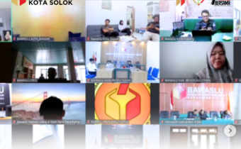 Bawaslu Kota Solok mengikuti kegiatan Rapat Koordinasi Persiapan Pengawasan Pemutakhiran Data Pemilih Berkelanjutan (PDPB) yang diselenggarakan secara daring oleh Bawaslu RI pada Senin, 16 Juni 2025.