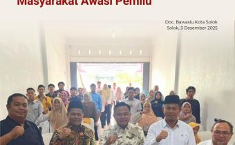 Bawaslu Kota Solok menggelar Pendidikan Pengawasan Partisipatif (P2P) pada hari Rabu, 3 Desember 2025