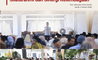 Bawaslu Kota Solok turut menghadiri kegiatan buka puasa bersama yang digelar oleh pemerintah Kota Solok bersama Kwartir Cabang (Kwarcab) 0310 Gerakan Pramuka Kota Solok bersama Wakil Wali Kota Solok, Senin (2/3/2026)