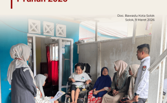 Bawaslu Kota Solok melaksanakan pengawasan terhadap kegiatan Pencocokan dan Penelitian Terbatas (Coktas) Senin, 9 Maret 2026