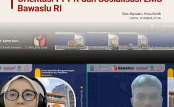 Bawaslu Kota Solok mengikuti Rapat Koordinasi Persiapan Orientasi (PPPK) serta Sosialisasi Learning Management System (LMS)