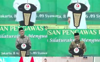 Bawaslu Kota Solok menghadiri kegiatan Halal Bihalal Keluarga Besar Bawaslu Republik Indonesia (8/4/2026)