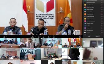Bawaslu Kota Solok Mengikuti Kegiatan Rapat Koordinasi Penanganan Pelanggaran yang diselenggarakan oleh Bawaslu Provinsi Sumatera Barat secara daring pada Selasa, 7 April 2026