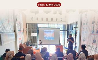 Sekretariat Bawaslu Kota Solok mengikuti kegiatan Pembinaan Kepegawaian yang diselenggarakan oleh Bawaslu Provinsi Sumatera Barat, Selasa (12/5/2026)