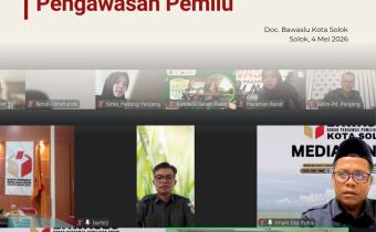Bawaslu Kota Solok mengikuti kegiatan "Senin Pengawas Berkomitmen dan Bermartabat (SEPAKAT)" (4/5/2026)