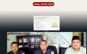 Badan Pengawas Pemilihan Umum (Bawaslu) Kota Solok mengikuti kegiatan Sepakat (Senin Pengawas Berkomitmen dan Bermartabat) yang diprakarsai oleh Bawaslu Kota Padang bersama Bawaslu Provinsi Sumatera Barat melalui Zoom Meeting, Senin (18/5/2026).