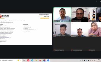 Bawaslu Kota Solok menghadiri Rapat Konsolidasi Penarikan Data Partisipasi Masyarakat Semester I Tahun 2026