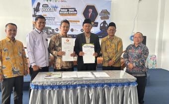 Kerja Sama (MoU) Bawaslu Kota Sekolah bersama STAI Solok Nan Indah dalam peningkatan Pengawasan Partisipatif di Perguruan Tinggi. Jumat (17/7/2026).